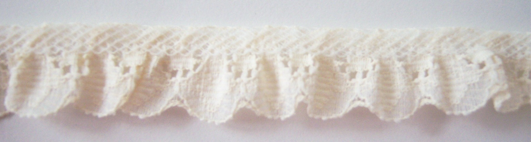 Light Ivory 1/2" Gathered Lace