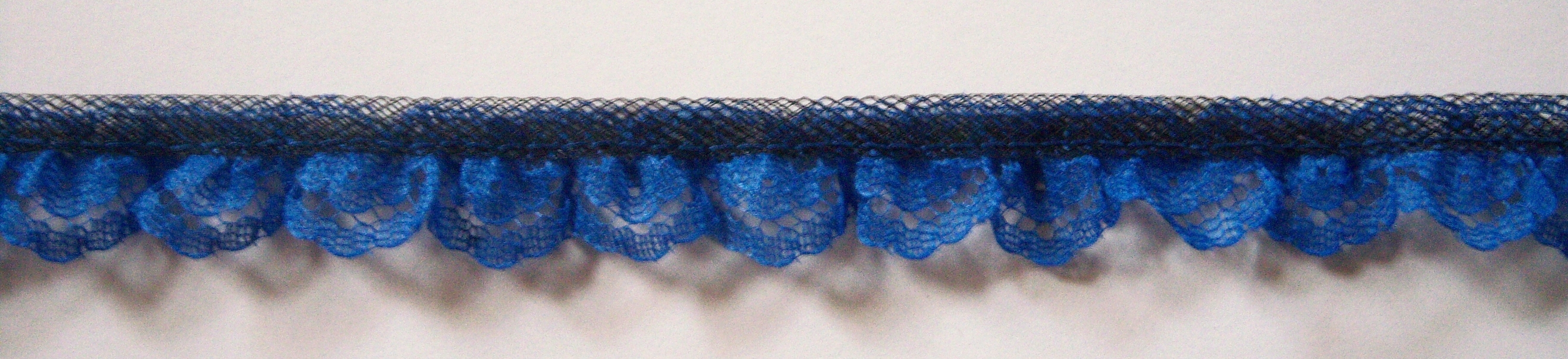 Royal Blue 3/4" Ruffled Lace