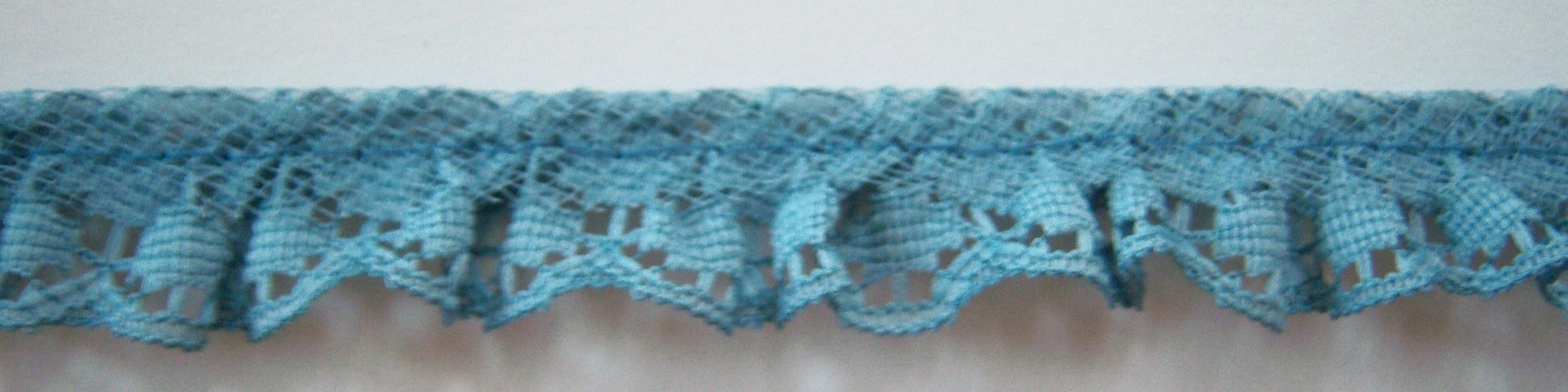 Antique Blue 3/4" Ruffled Lace