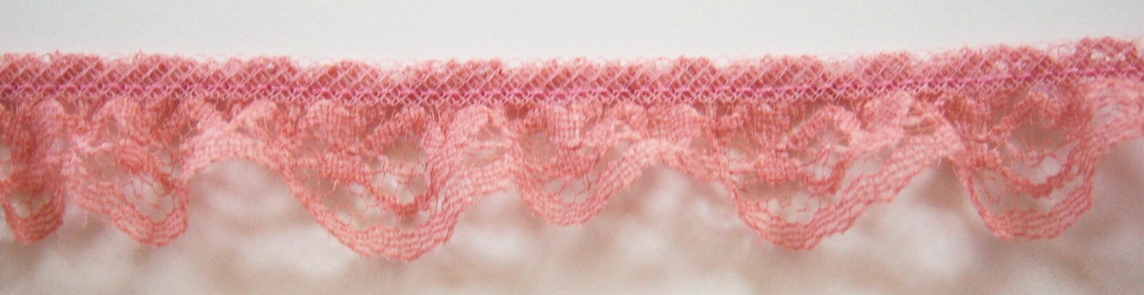 Antique Rose 1 1/4" Ruffled Lace