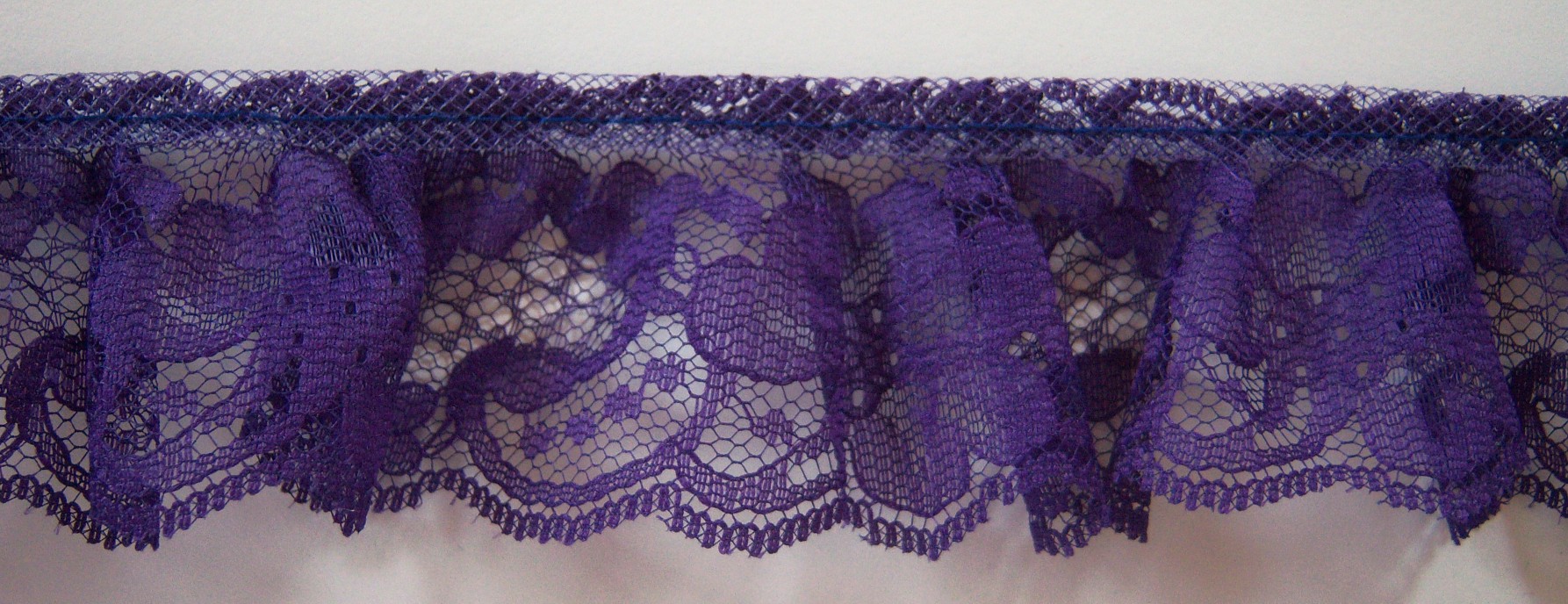 Purple 1 3/4" Ruffled Lace