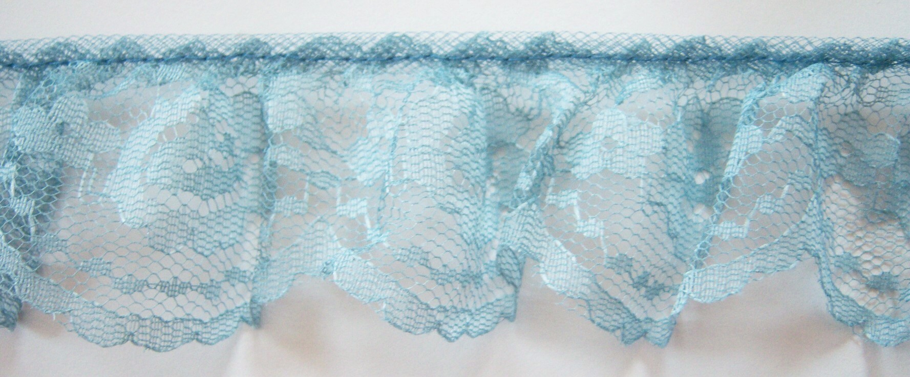 Country Blue 2" Ruffled Lace