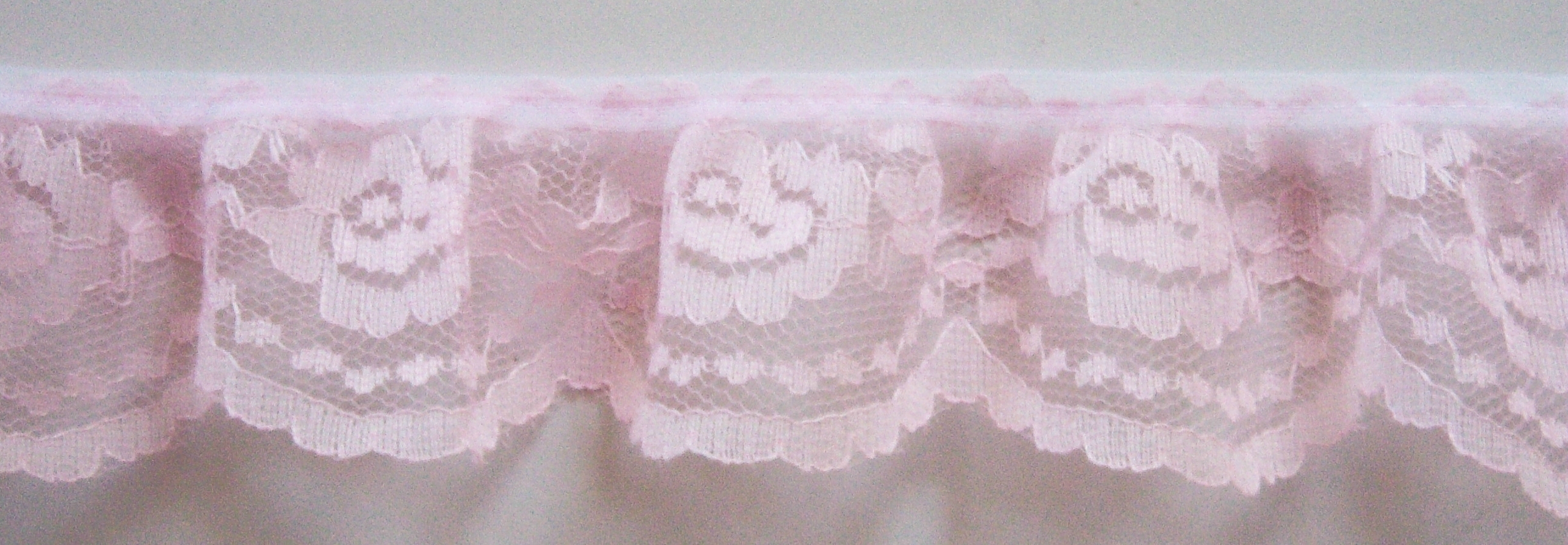 Candy Pink 2" Ruffled Lace