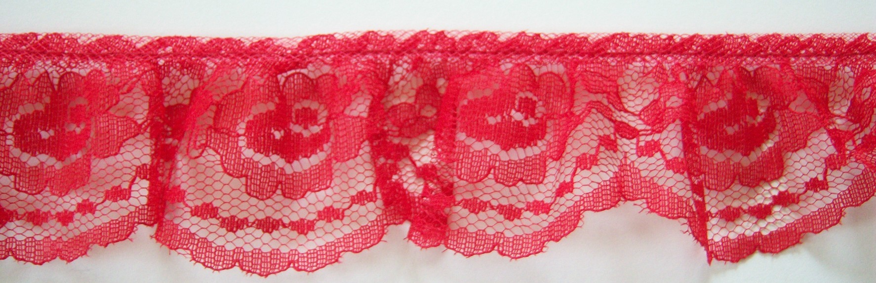 Red 2" Ruffled Lace
