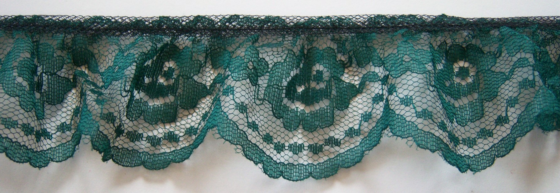 Spruce Green 2" Ruffled Lace