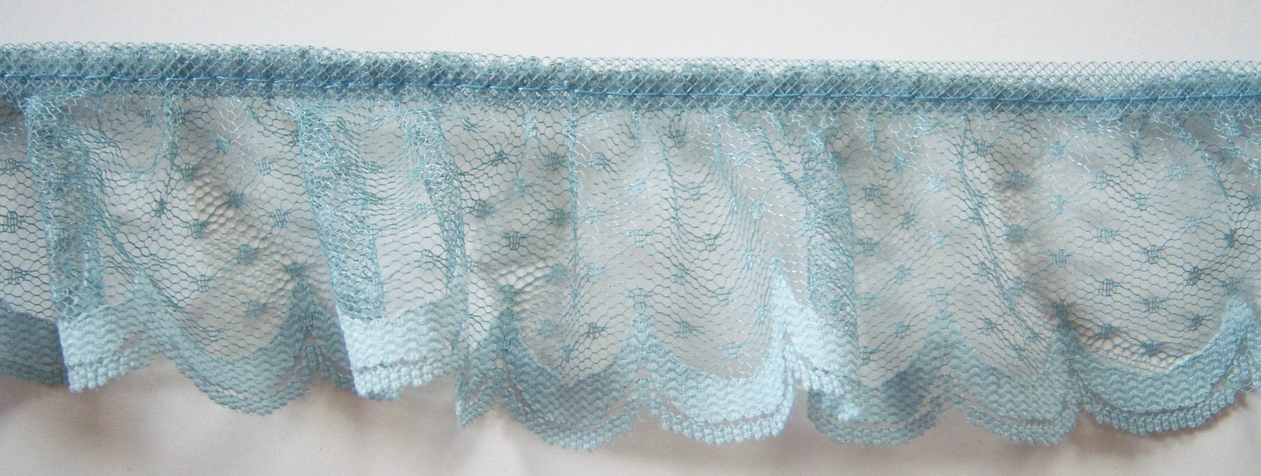 Country Blue 2 1/4" Ruffled Lace