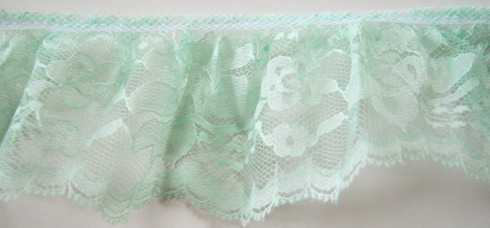 Mint 3" Ruffled Lace