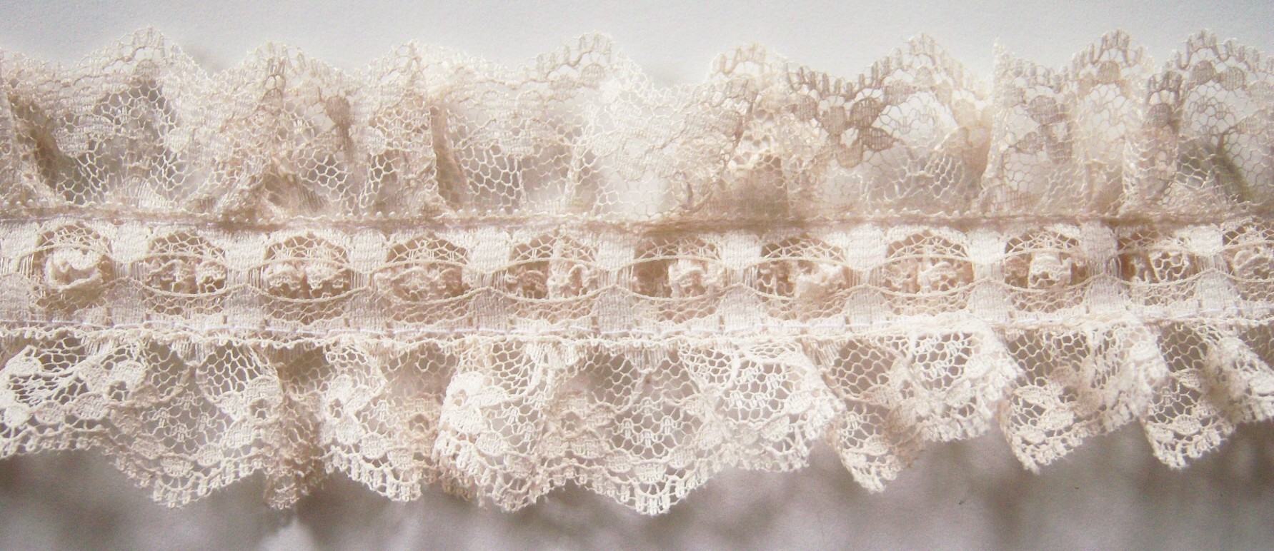 Ivory Ruffled 2 3/8" Lace