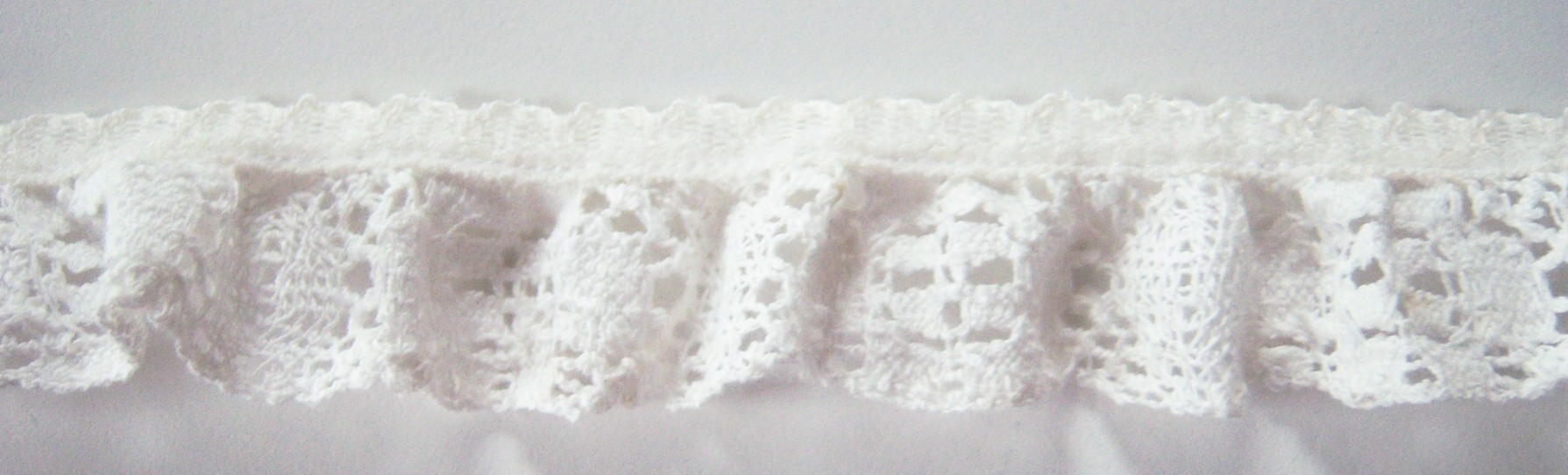 Off White 1" Cotton Cluny Lace