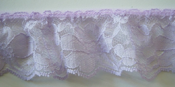 Lt Orchid 1 7/8" Ruffled Lace