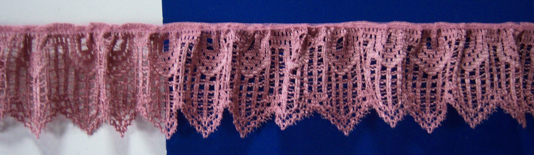 Old Rose 1 3/4" Ruffled Lace
