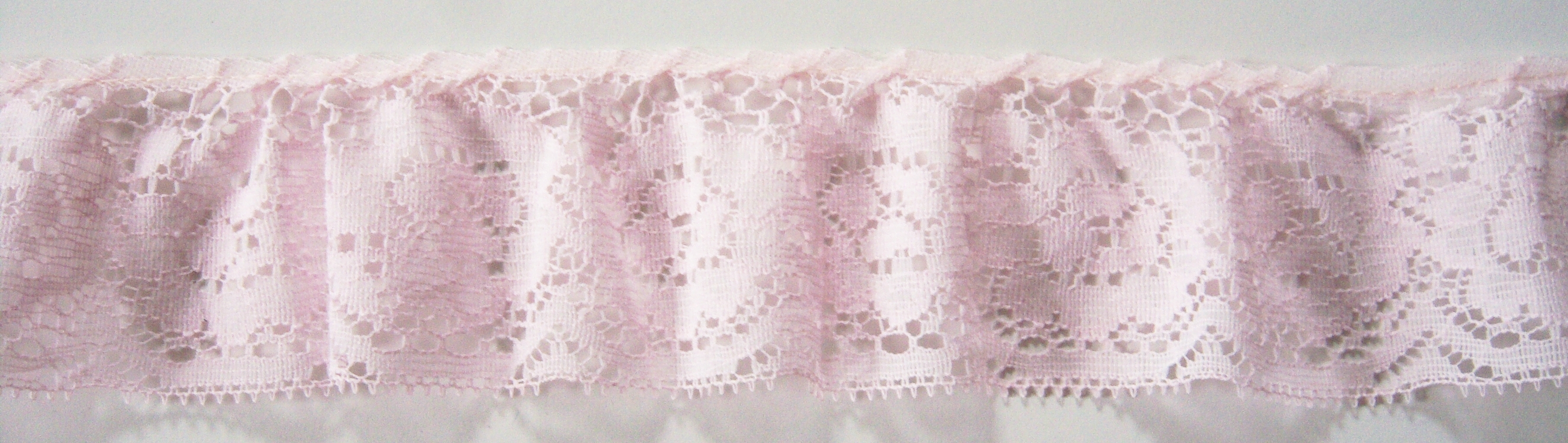 Lt Pink 2" Ruffled Lace