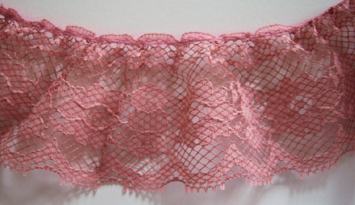 Antique Rose 2" Gathered Lace