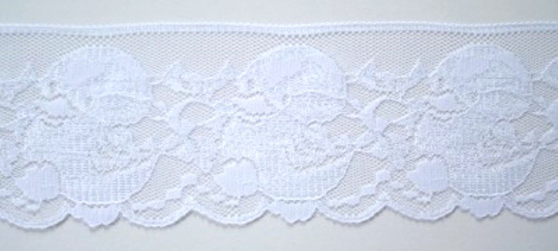 White 3" Nylon Lace