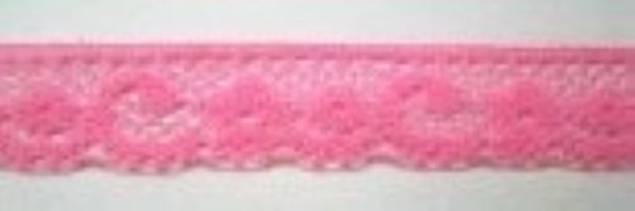 Hot Pink 5/8" Lace