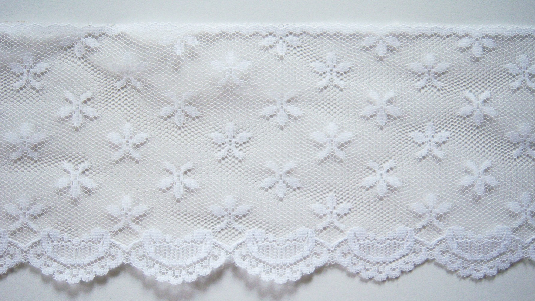 White 4" Nylon Lace