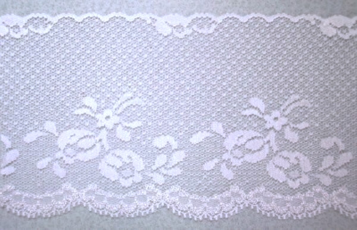 White 4 1/2" Nylon Lace