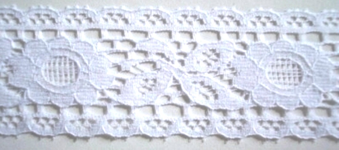 White 1 5/8" Nylon Lace
