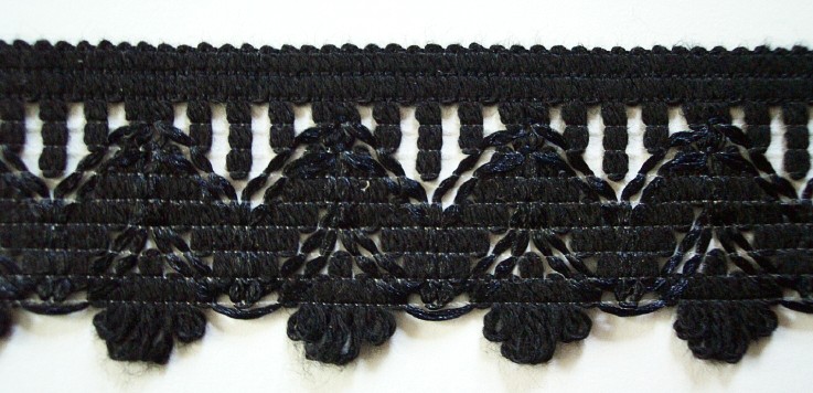 Black 1 3/4" Polyester Lace
