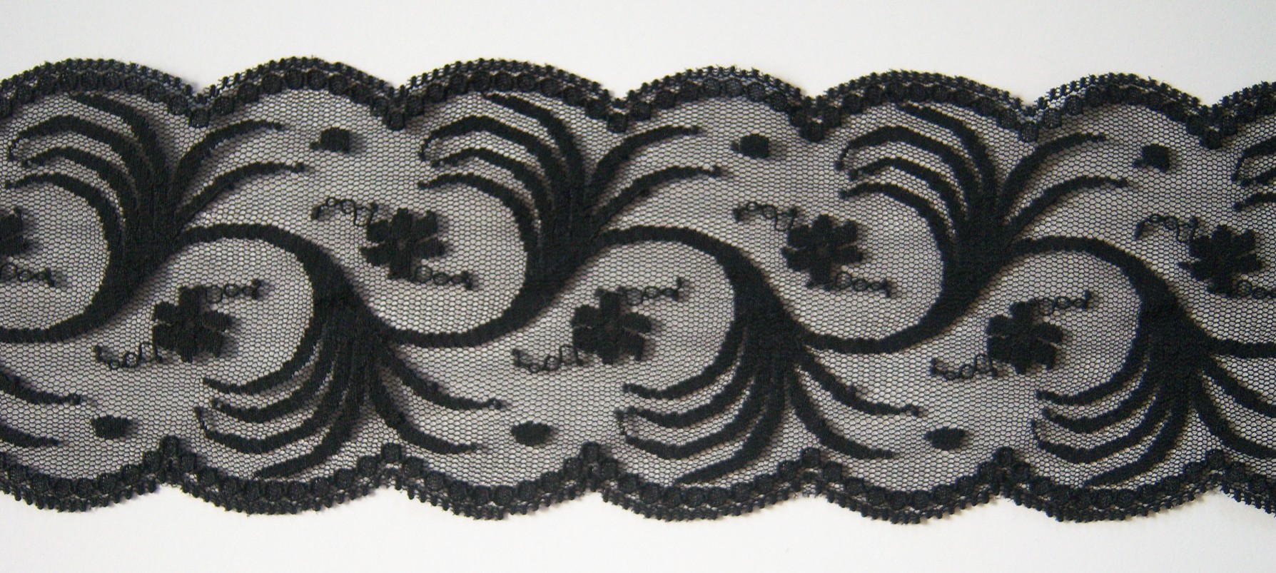 Black 3 1/2" Nylon Lace