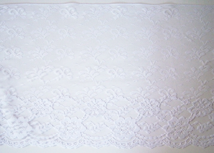 White 12" Nylon Lace