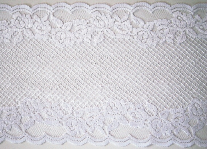 White 7 3/4" Nylon Lace