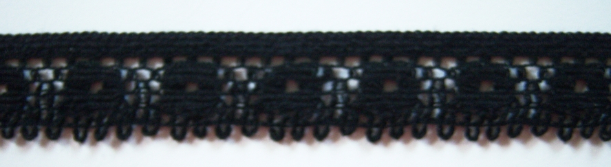 Black 13/16" Polyester Lace