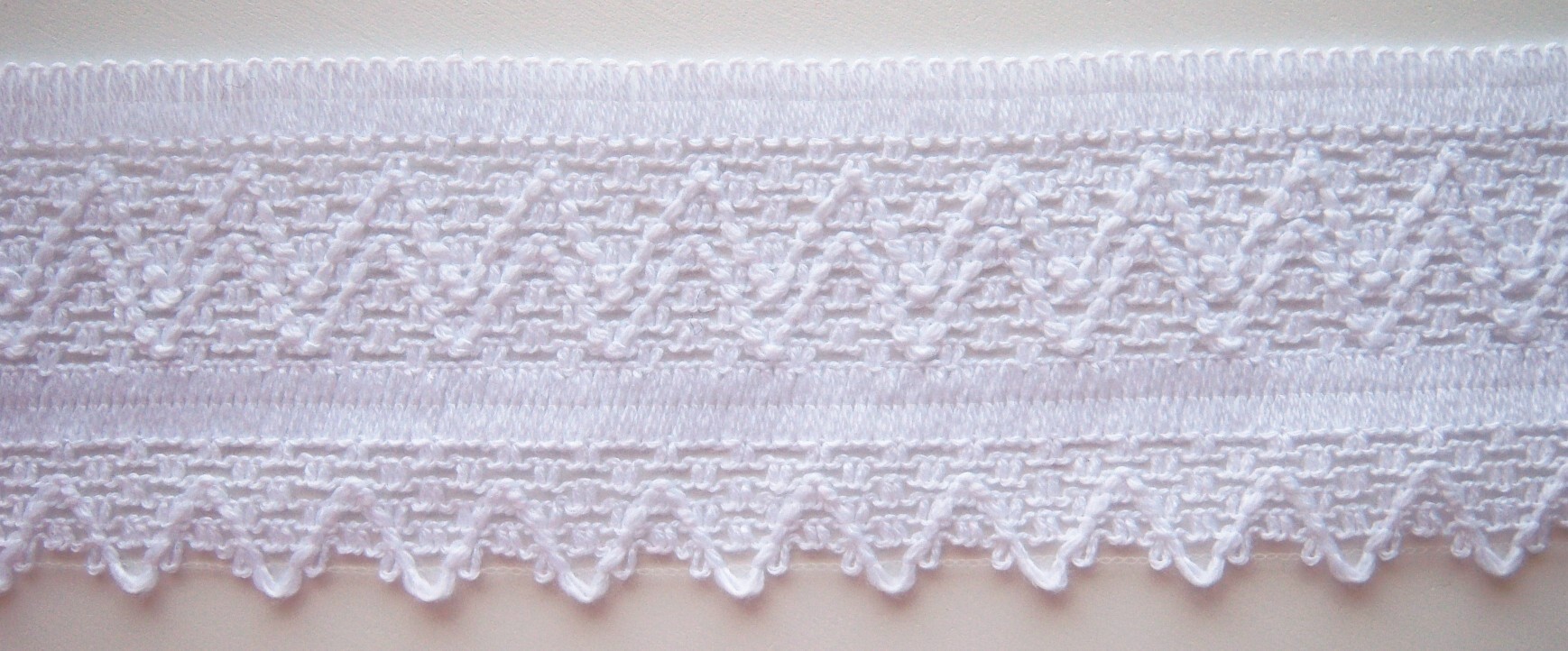 White Nylon 1 7/8" Lace