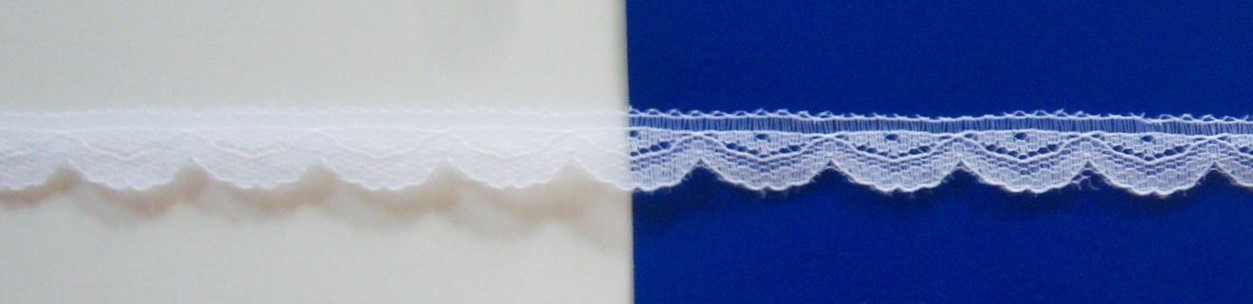 White 1/2" Nylon Lace