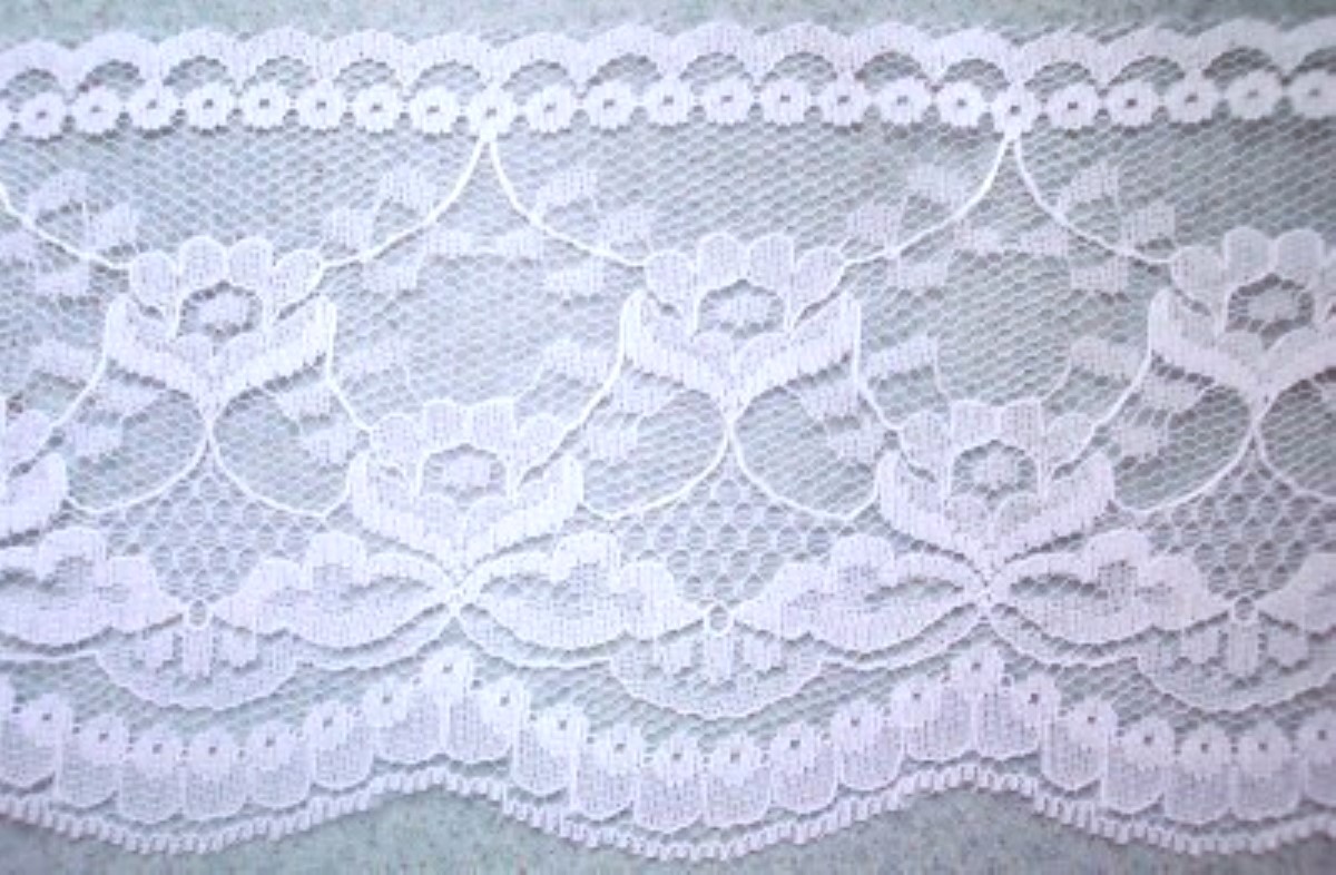 White 4" Nylon Lace