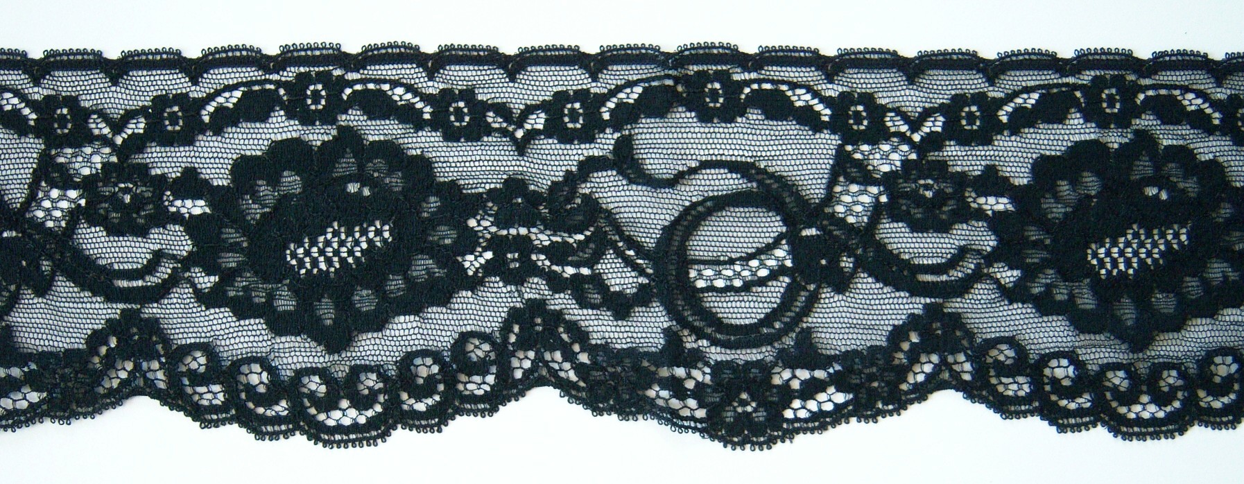 Black 3 1/4" Nylon Lace
