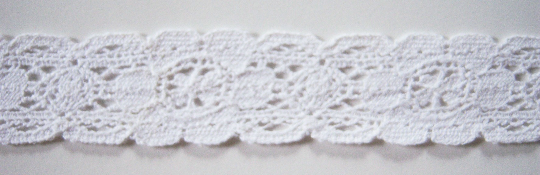 White Cotton 1 1/4" Cluny Lace