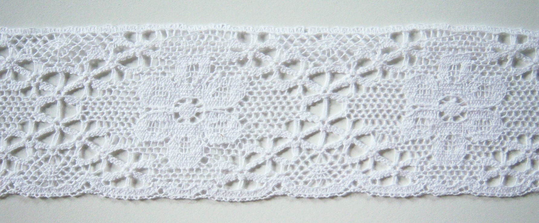 Was White 2 1/4" Cluny Lace