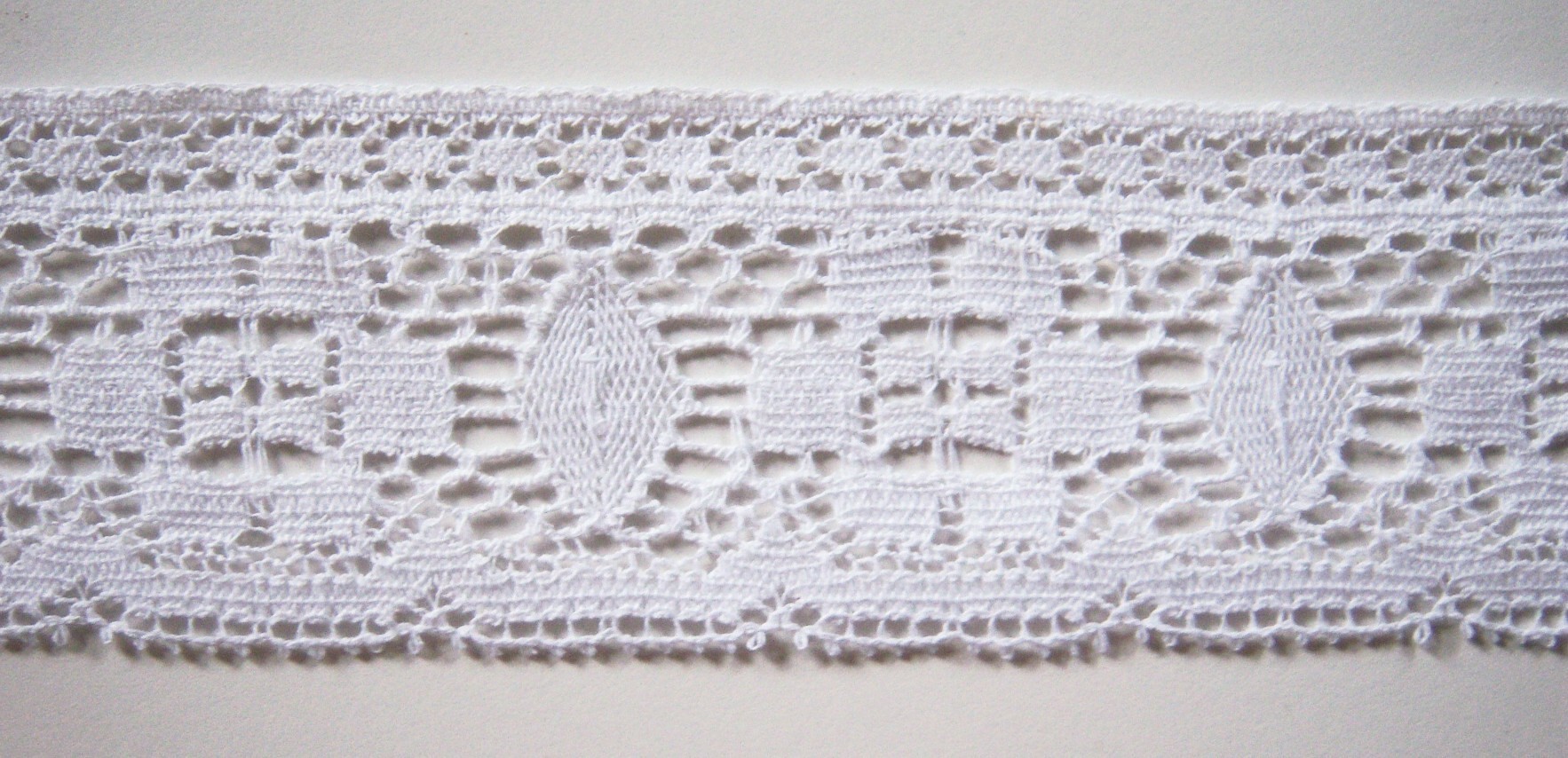 Was White 2 3/8" Cluny Lace