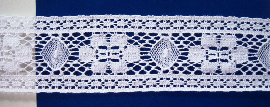 White 2 1/8" Cluny Lace