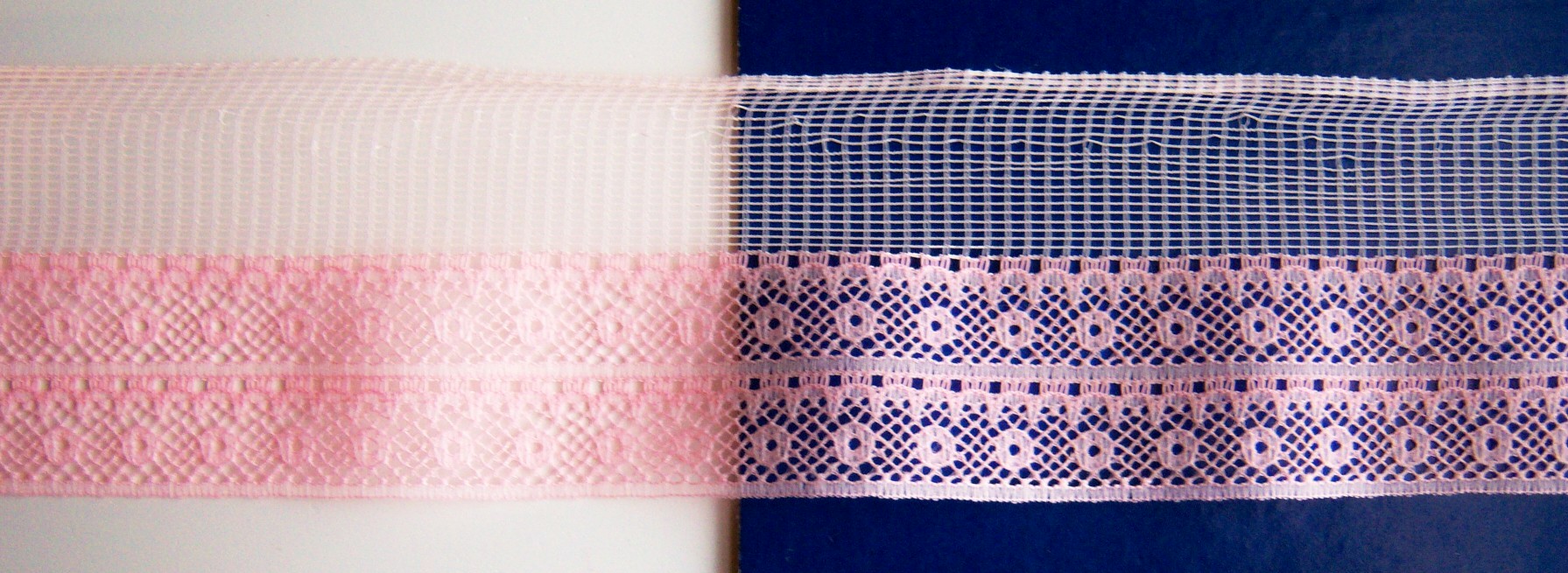 Pink Insertion 2 3/4" Nylon Lace
