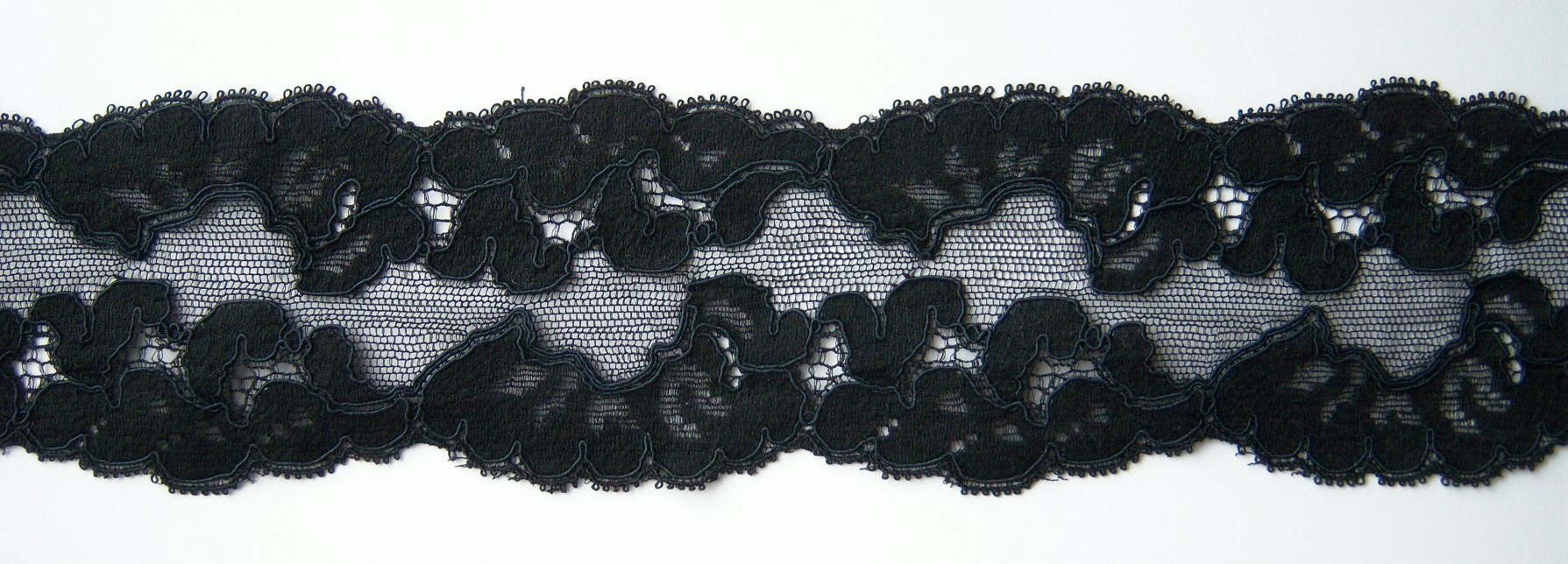 Black 2 1/4" Nylon Lace