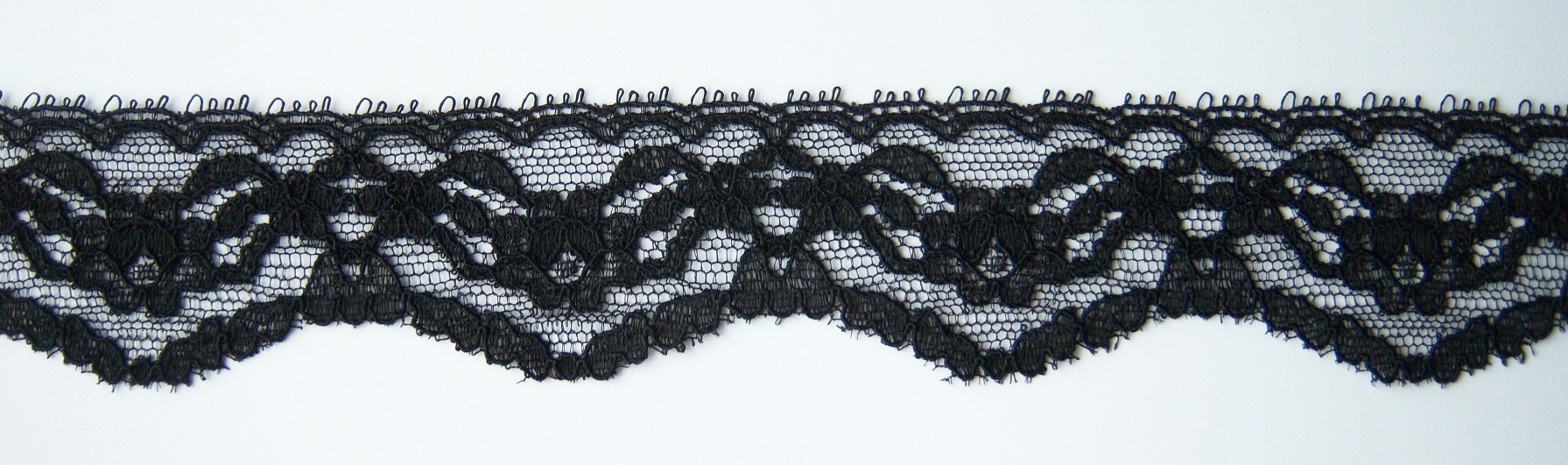 Black 1 3/8" Nylon Lace