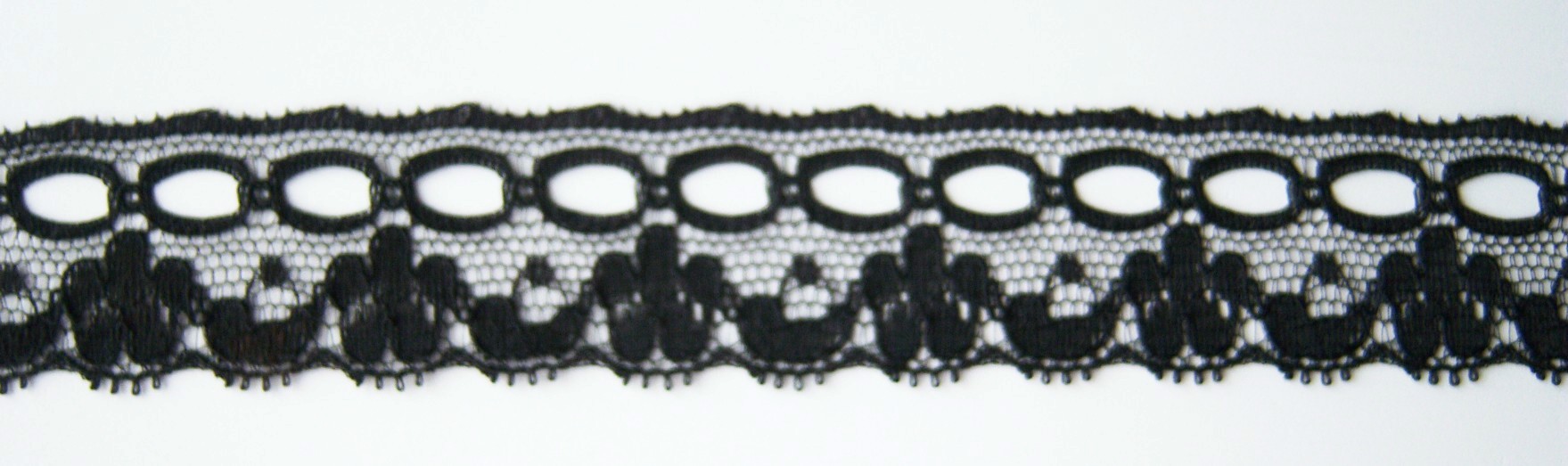 Black 1" Nylon Lace