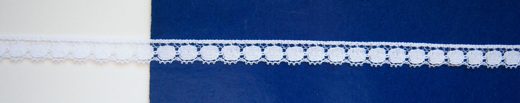 White 3/8" Nylon Lace