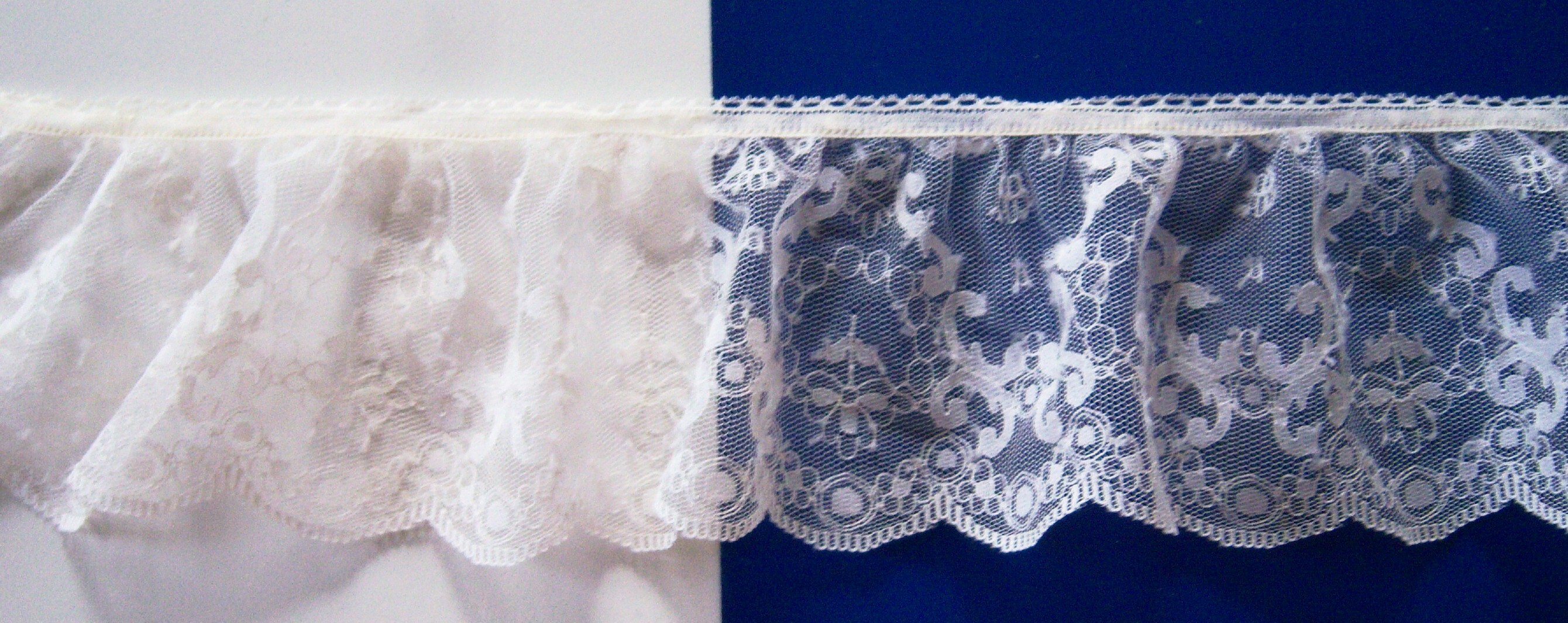 Pearl 3 1/4" Gathered Lace