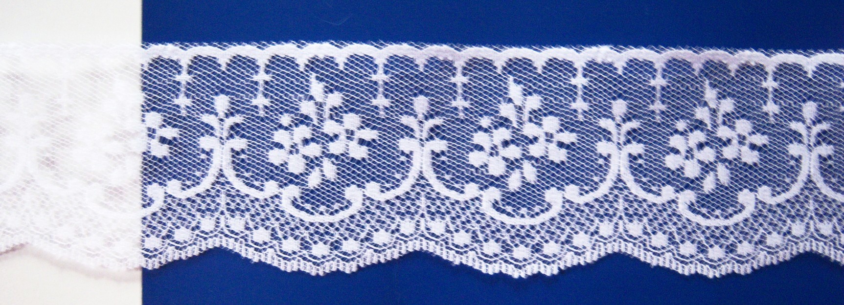 White 2 3/8" Nylon Lace
