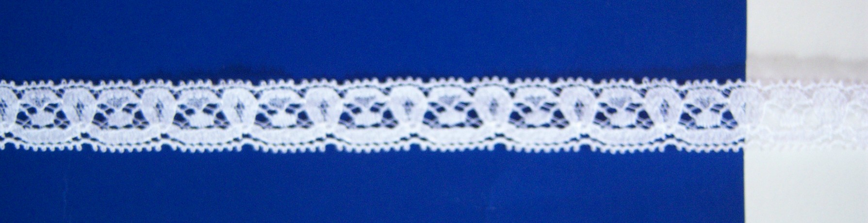 Silk White 9/16" Nylon Lace