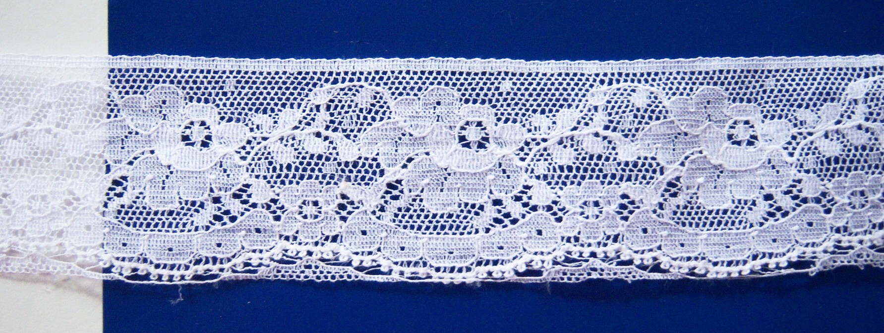 Silk White 1 3/4" Nylon Lace