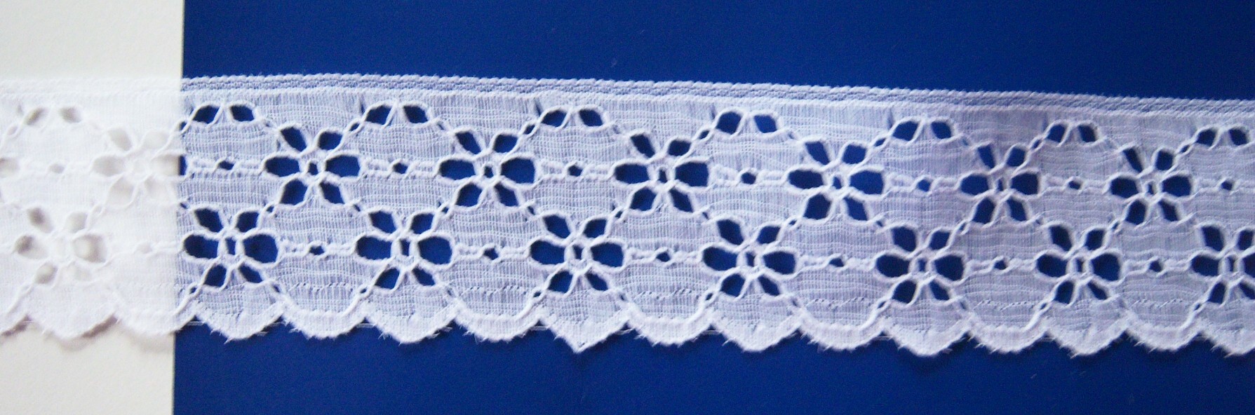 White 1 3/4" Nylon Lace