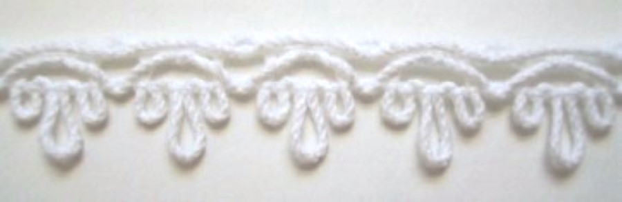 White 1/2" Cotton Hand Braid