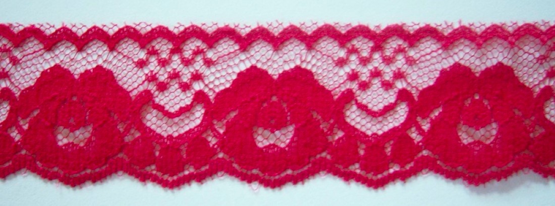 Enchanted Red 1 3/8" Lace
