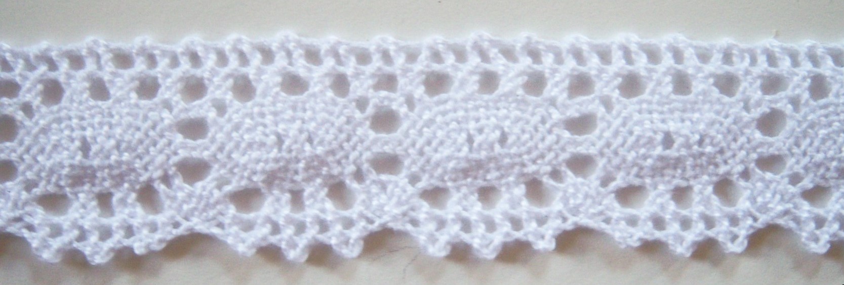White 1 1/8" Cluny Lace