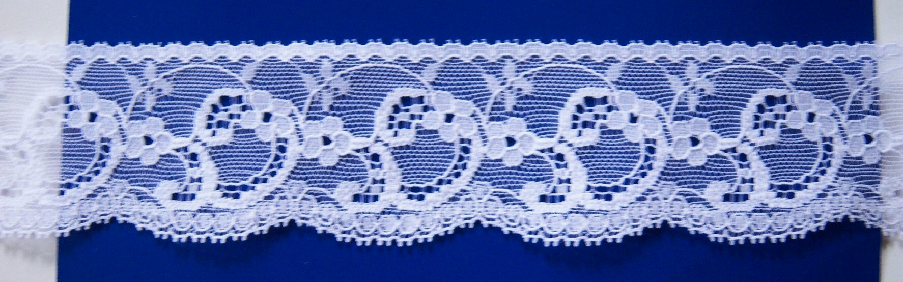 White 2" French Nylon Lace