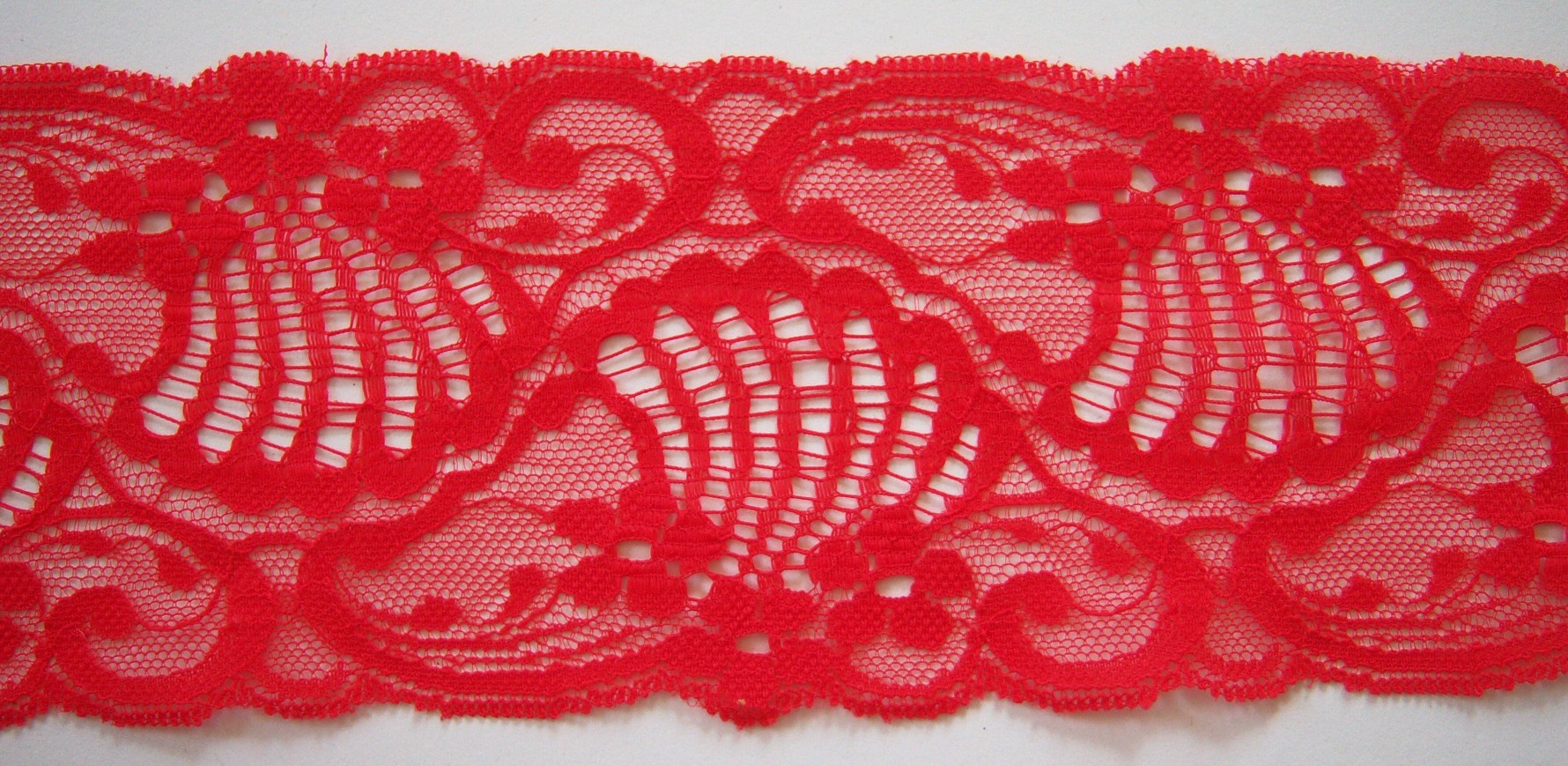 Red 3 1/4" Nylon Lace